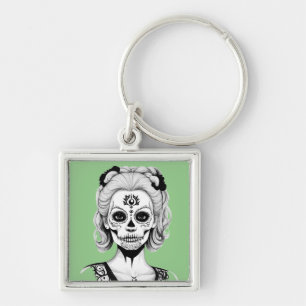 SKULLHEAD WOMAN KEY RING