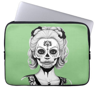 SKULLHEAD WOMAN LAPTOP SLEEVE