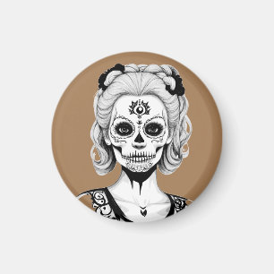 SKULLHEAD WOMAN MAGNET