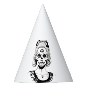 SKULLHEAD WOMAN PARTY HAT