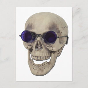 SkullPurpleGlasses121611 Postcard