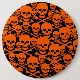Skulls 6 Cm Round Badge