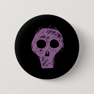 Skulls 6 Cm Round Badge