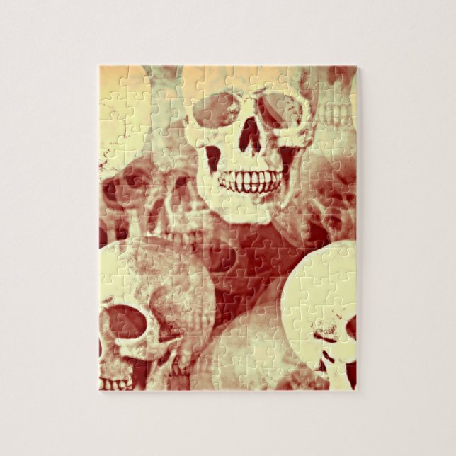 Skulls a spooky Jigsaw Puzzle bywhacky (Vertical)