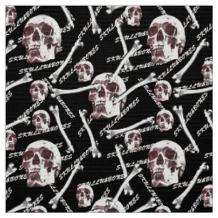 Skulls And Bones Fabric