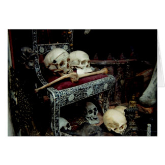 Skulls and Bones on Throne