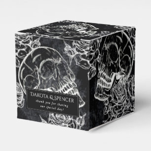 Skulls and Chalk Roses   Gothic Glam Thank You Favour Box