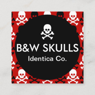 skulls and crossbones company card