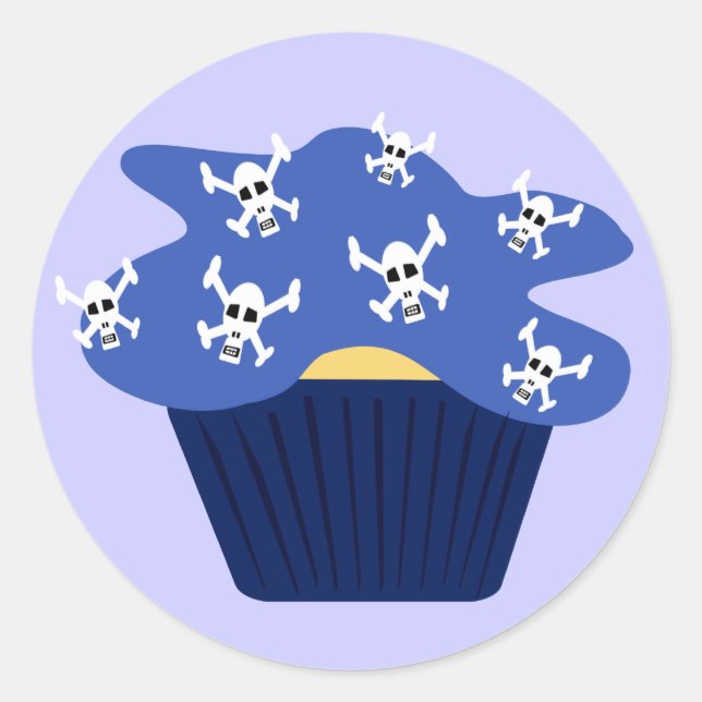 Skulls and Cupcakes Sticker (Front)