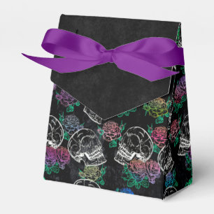 Skulls and Dark Roses Funky Glam Ombre Grunge Favour Box
