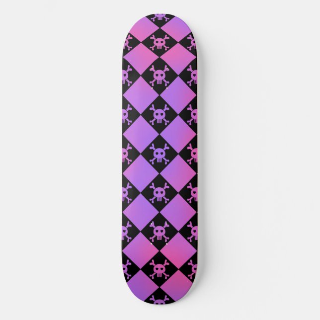 Skulls and diamond skateboard (Front)