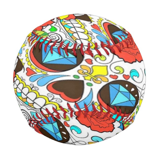 Skulls and flowers baseball (Front)