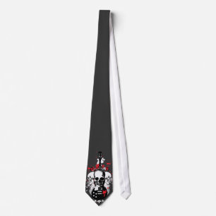Skulls and Guitar Tie