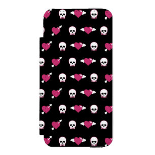 Skulls and hearts incipio watson™ iPhone 5 wallet case