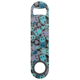 Skulls, and hearts on black background 2