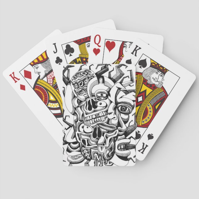 Skulls and Meat Heads Playing Cards (Back)