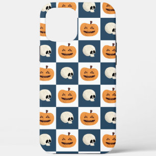 Skulls and Pumpkins Checks iPhone 12 Pro Max Case