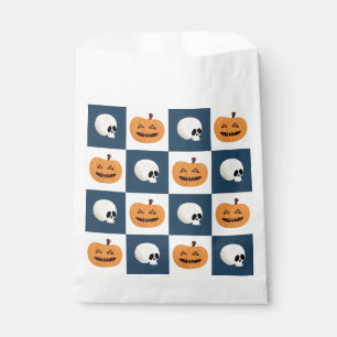 Skulls and Pumpkins Checks Favour Bags