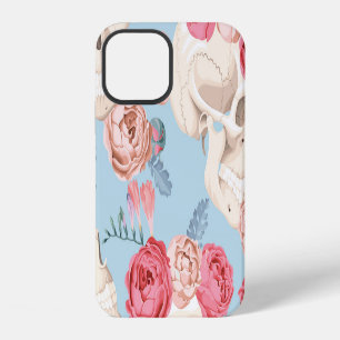 Skulls and Roses Vintage Pattern iPhone 12 Case