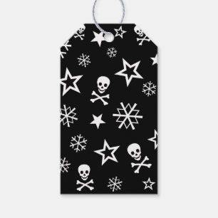 Skulls and Snowflakes Gift Tags