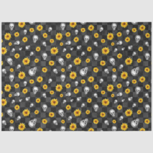 Skulls and Sunflower Series Design 12 Tissue Paper