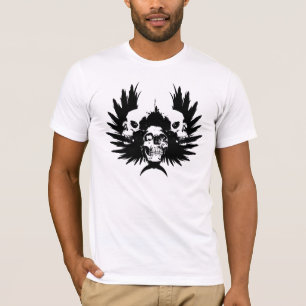 Skulls and Wing - Black T-Shirt