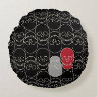 Skulls - Bat Black and Bone White
