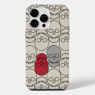 Skulls - Bone White and Bat Black iPhone 14 Pro Max Case