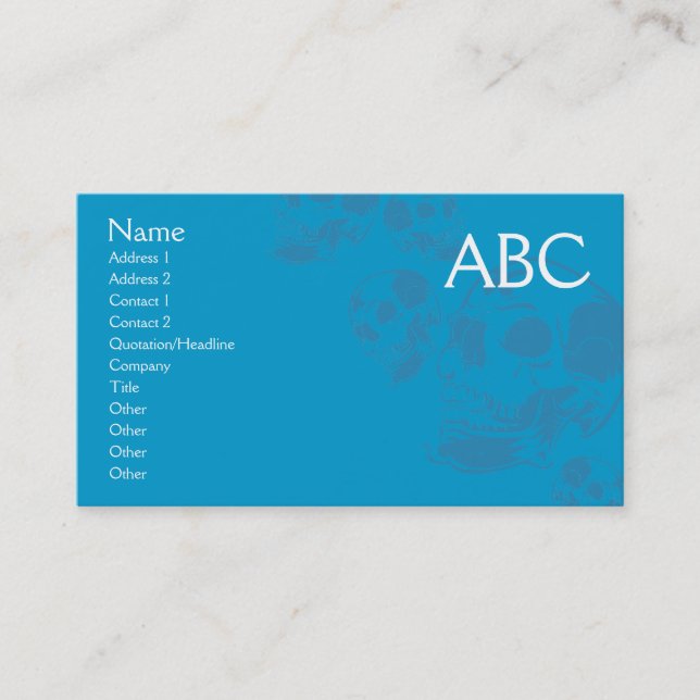 Skulls Business Card (Front)
