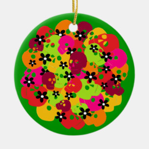 Skulls Ceramic Tree Decoration