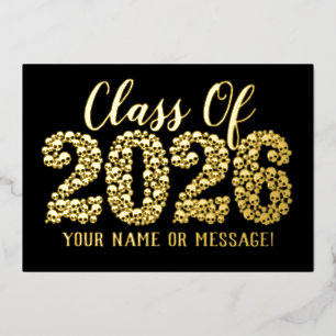 Skulls Class Of 2023 Grad Gold Foil Card