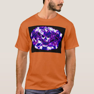 Skulls Colour Purple T-Shirt