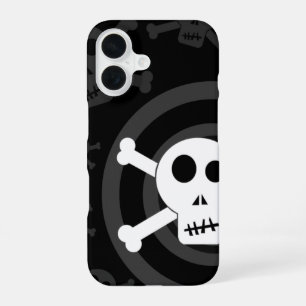 =[ Skulls & Crossbones ]=  iPhone 16 Case