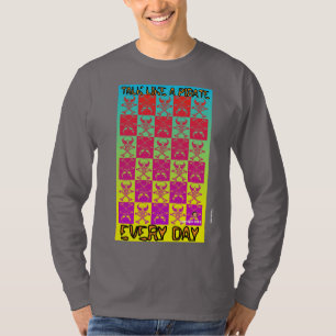 SKULLS & CROSSBONES RAINBOW BLENDED T-Shirt