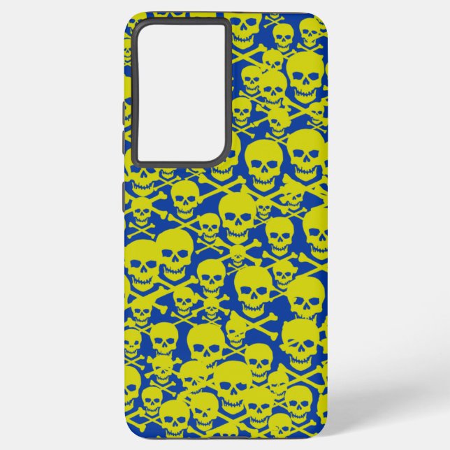 Skulls & Crossbones Samsung Galaxy S21 Ultra Case (Back)