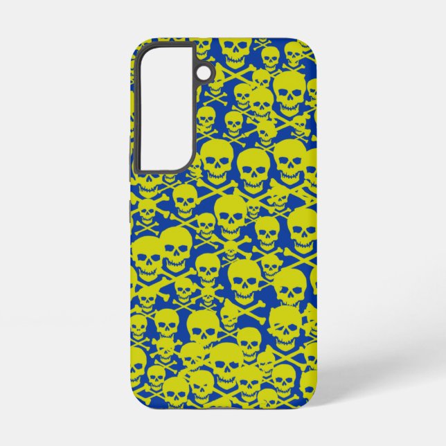 Skulls & Crossbones Samsung Galaxy S22 Case (Back)