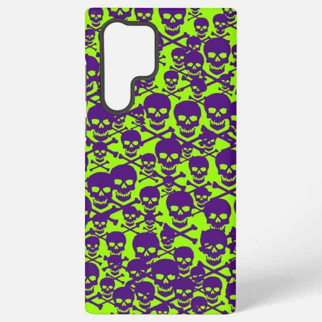Skulls & Crossbones Samsung Galaxy S22 Ultra Case (Back)
