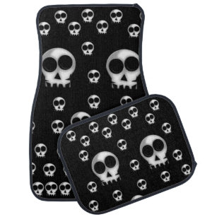 Skulls floor car mats