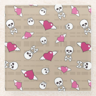 Skulls Glass Coaster