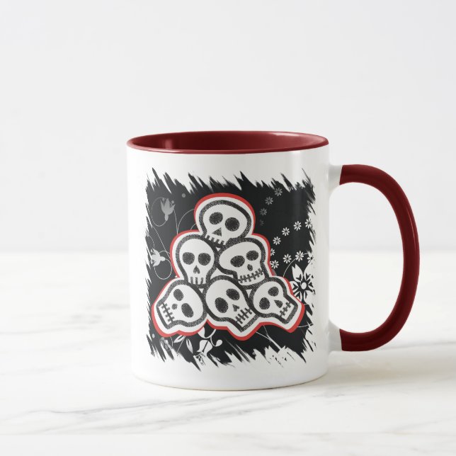Skulls Halloween Mugs (Right)