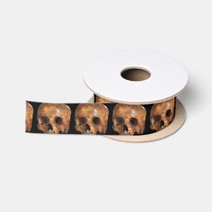 Skulls Halloween Satin Ribbon