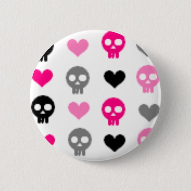 Skulls & Hearts Button (Front)