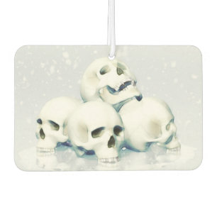 Skulls in the snow car air freshener