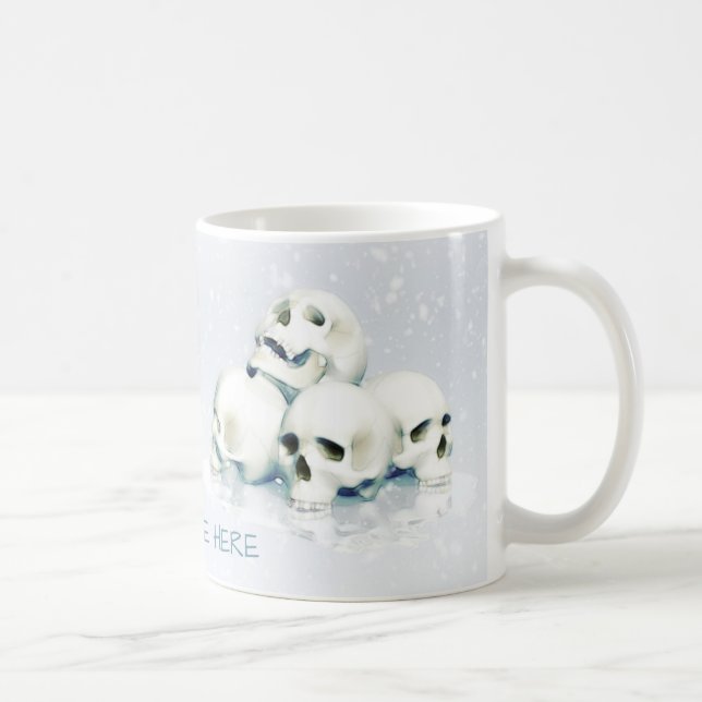 Skulls in the snow coffee mug (Right)