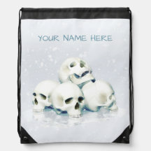 Skulls in the snow. Personalized