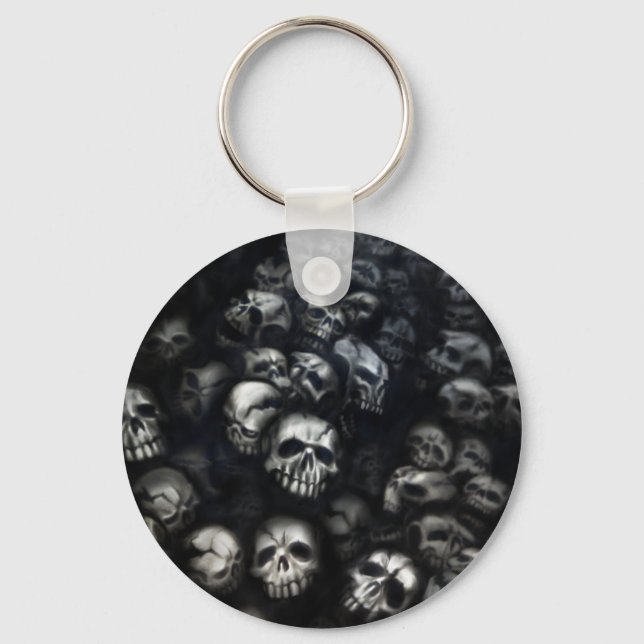 Skulls-Keychain/Schlüsselanhänger Key Ring (Front)