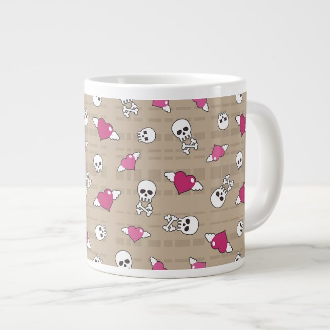 Skulls Large Coffee Mug (Front Right)