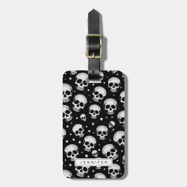 Skulls Luggage Tags (Front Vertical)
