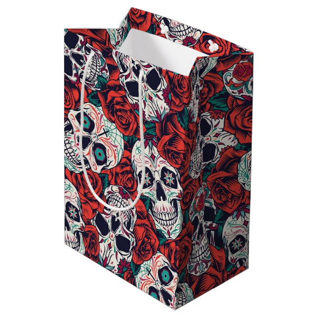 Skulls Medium Gift Bag (Back Angled)