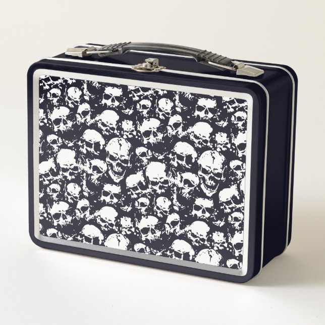 Skulls Metal Lunch Box (Front)